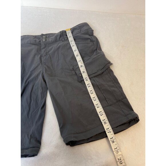 Prana Hiking Shorts Gray Womans 4 Active Walking **SEE DESCRIPTION - Picture 4 of 5